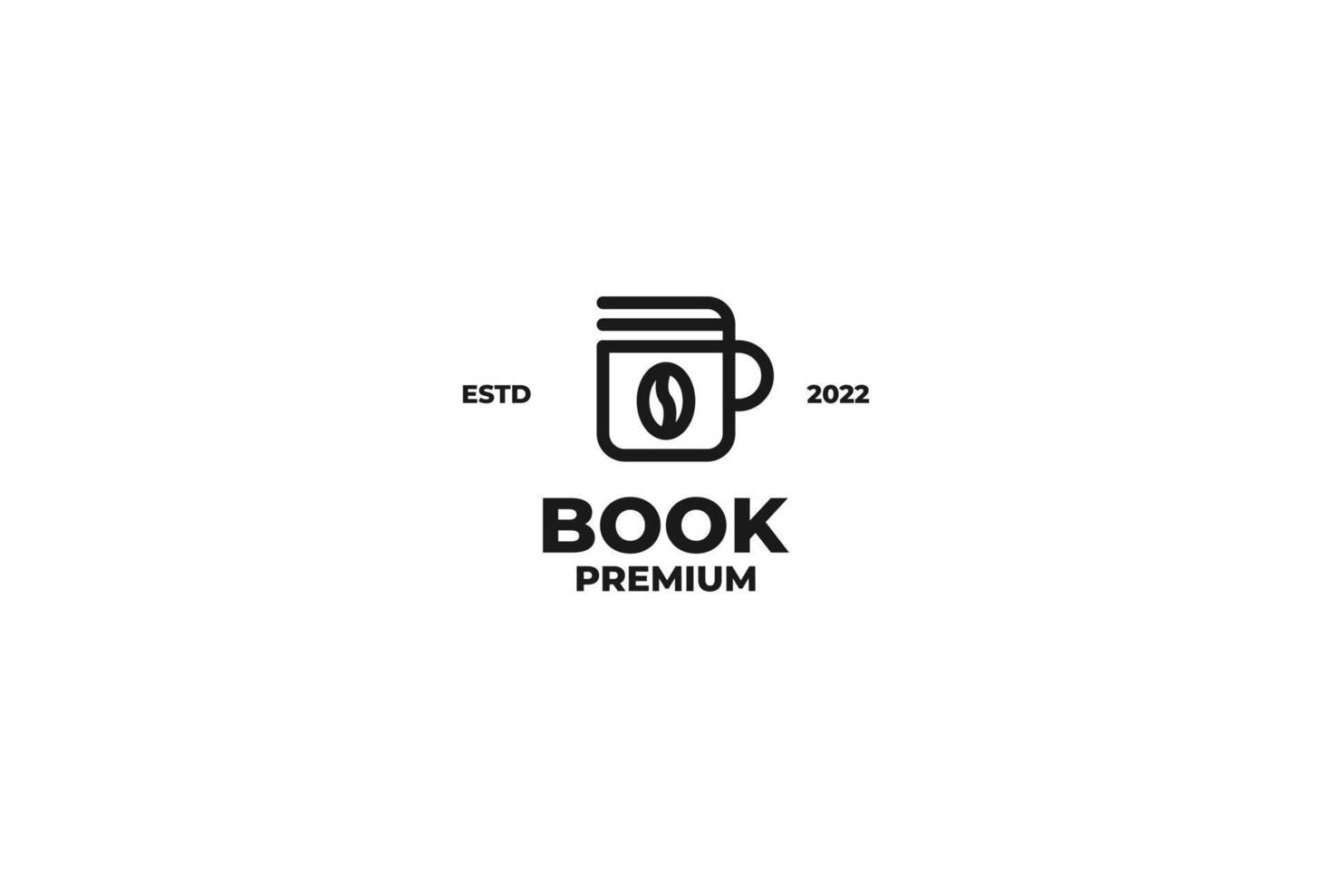 café livre logo design illustration vectorielle vecteur