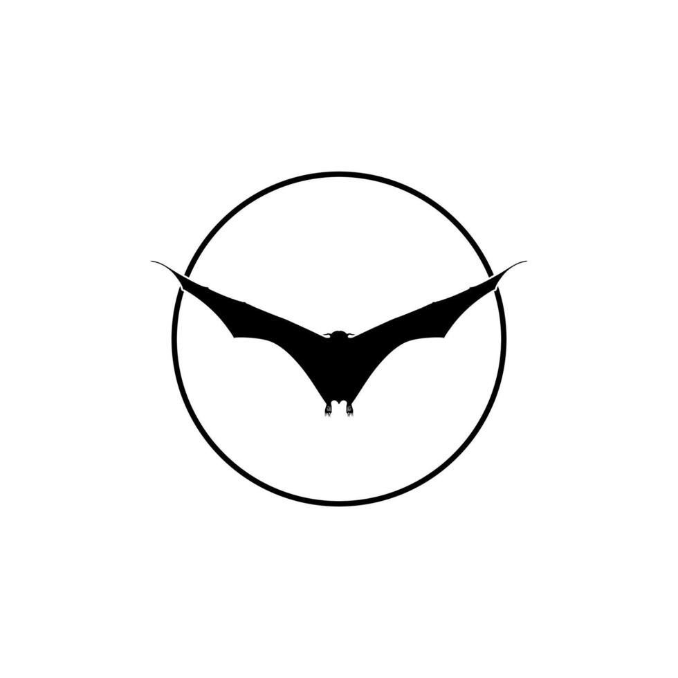 silhouette de la paire de renard volant ou de chauve-souris pour l'illustration d'art, l'icône, le symbole, le pictogramme, le logo, le site Web ou l'élément de conception graphique. illustration vectorielle vecteur