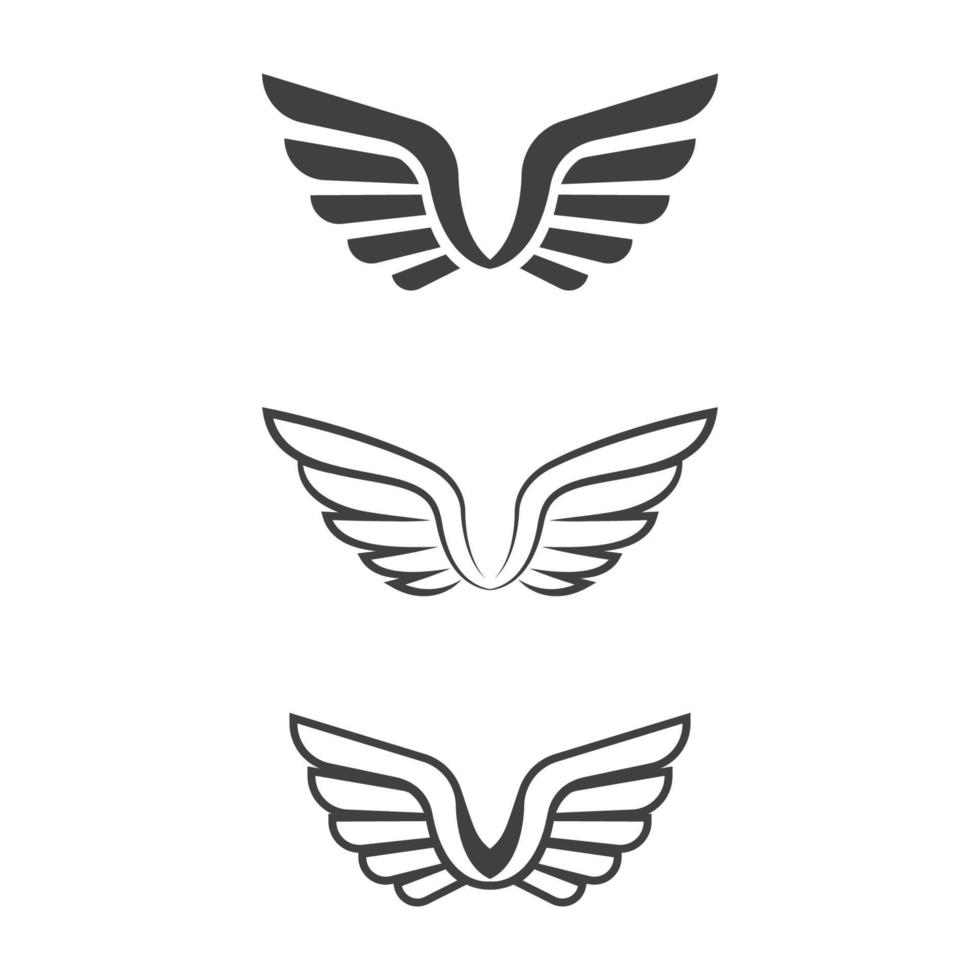 vecteur de modèle d'icône d'aile de faucon