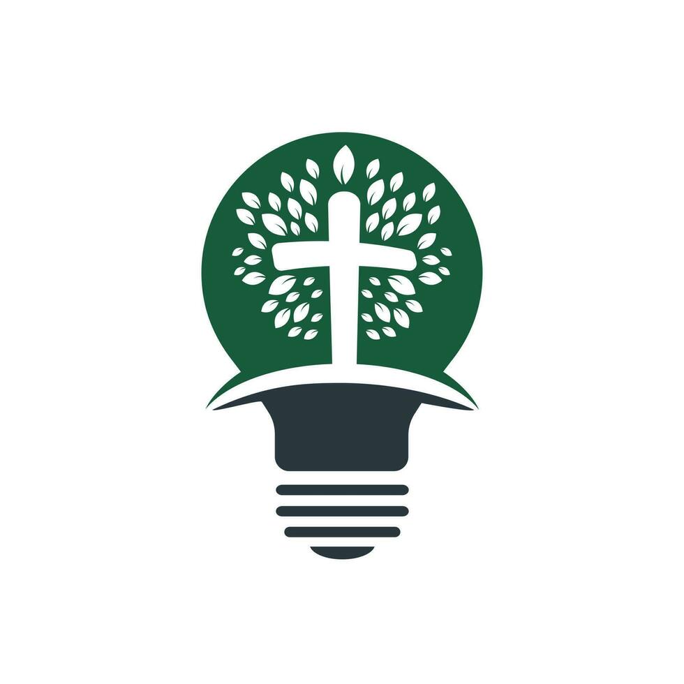 création de logo d'église. création de logo de ministère pour l'église. la lampe de jésus christ. signe de la lampe de Dieu. vecteur
