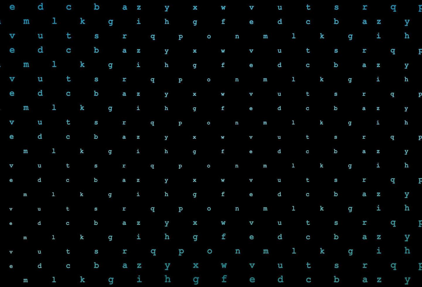 modèle vectoriel bleu foncé avec des lettres isolées.