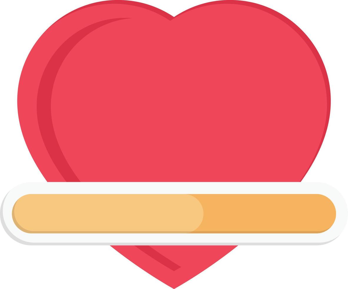 illustration vectorielle de coeur saint valentin sur fond.symboles de qualité premium.icônes vectorielles pour le concept et la conception graphique. vecteur