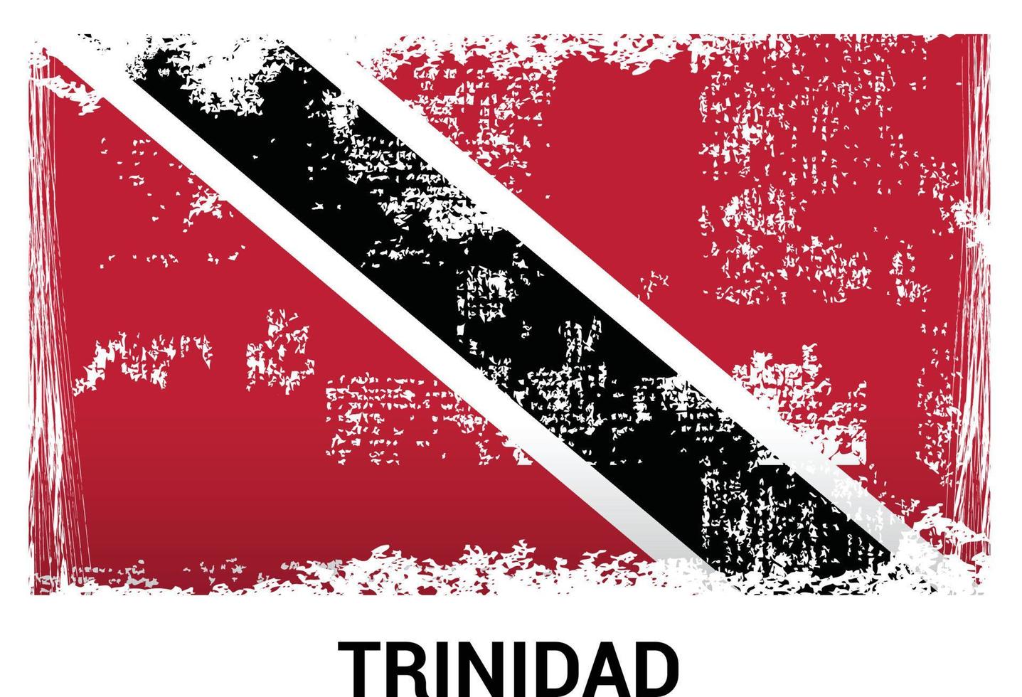 vecteur de carte de conception drapeau trinidad