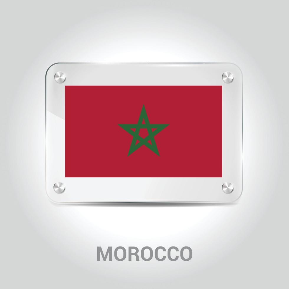 vecteur de conception du drapeau maroc