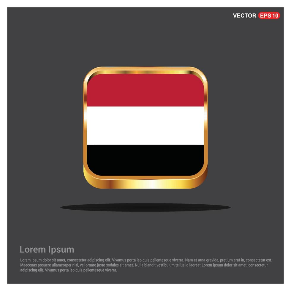 vecteur de conception du drapeau du yémen