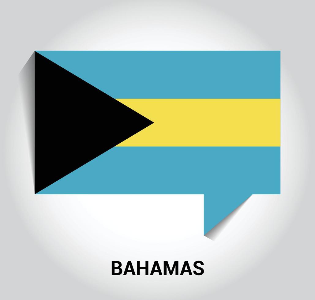 vecteur de conception du drapeau des bahamas
