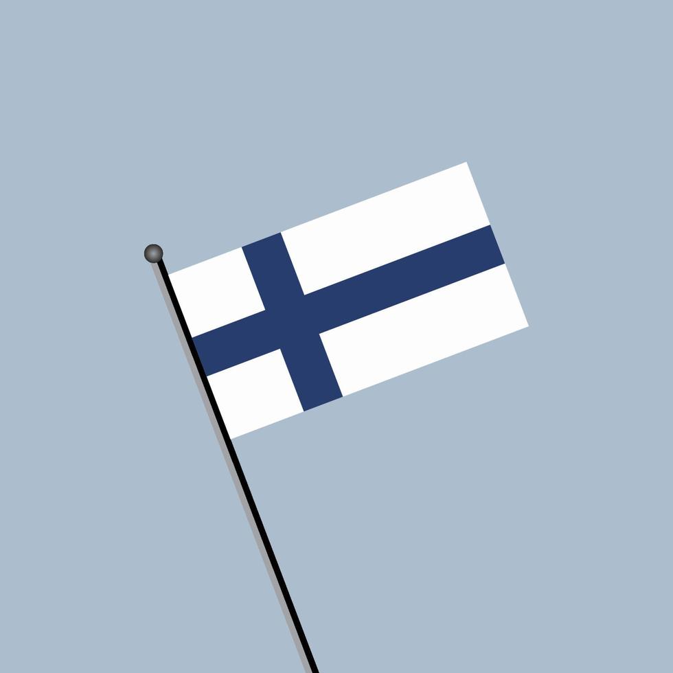 illustration du modèle de drapeau finlandais vecteur