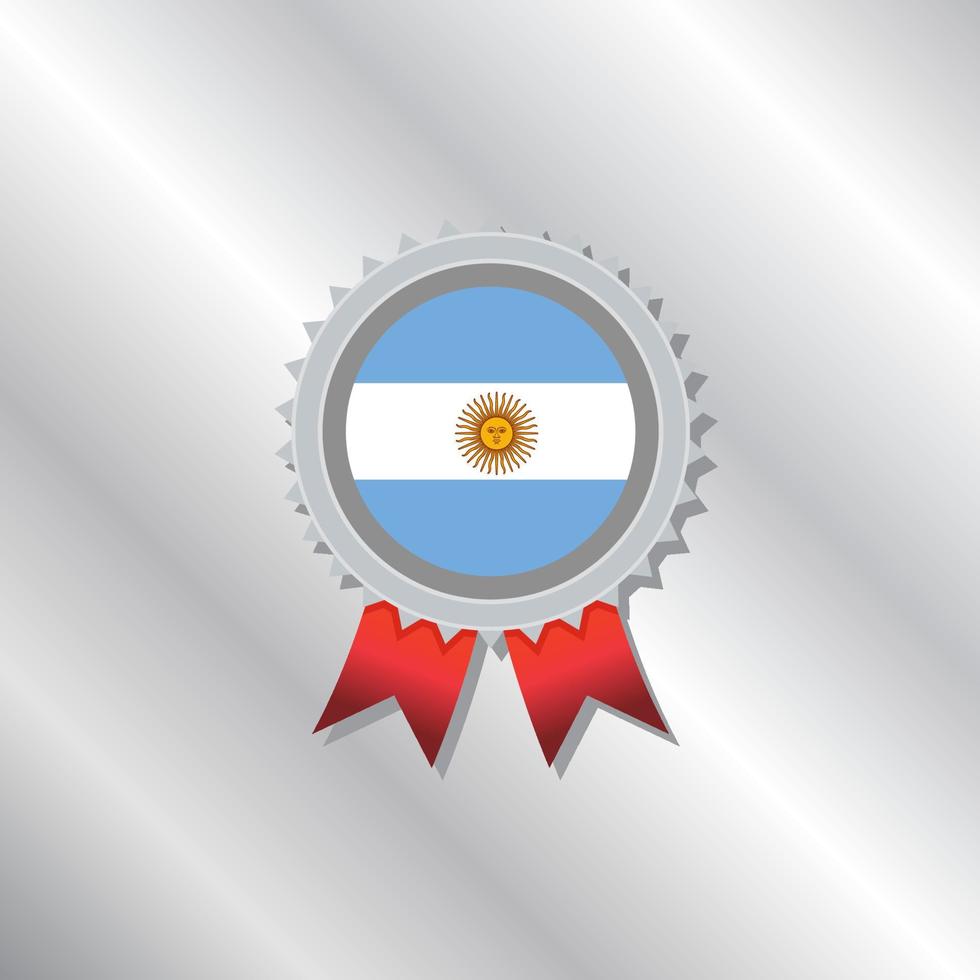 illustration du modèle de drapeau argentin vecteur