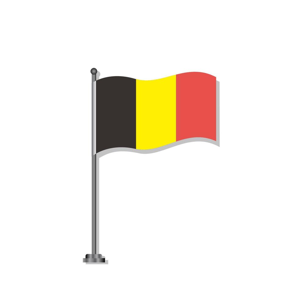 illustration du modèle de drapeau belge vecteur