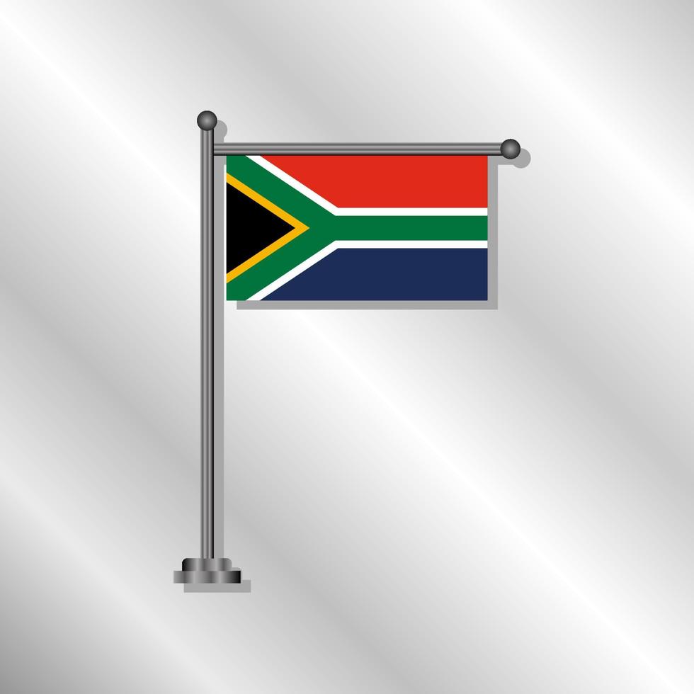 illustration du modèle de drapeau de l'afrique du sud vecteur