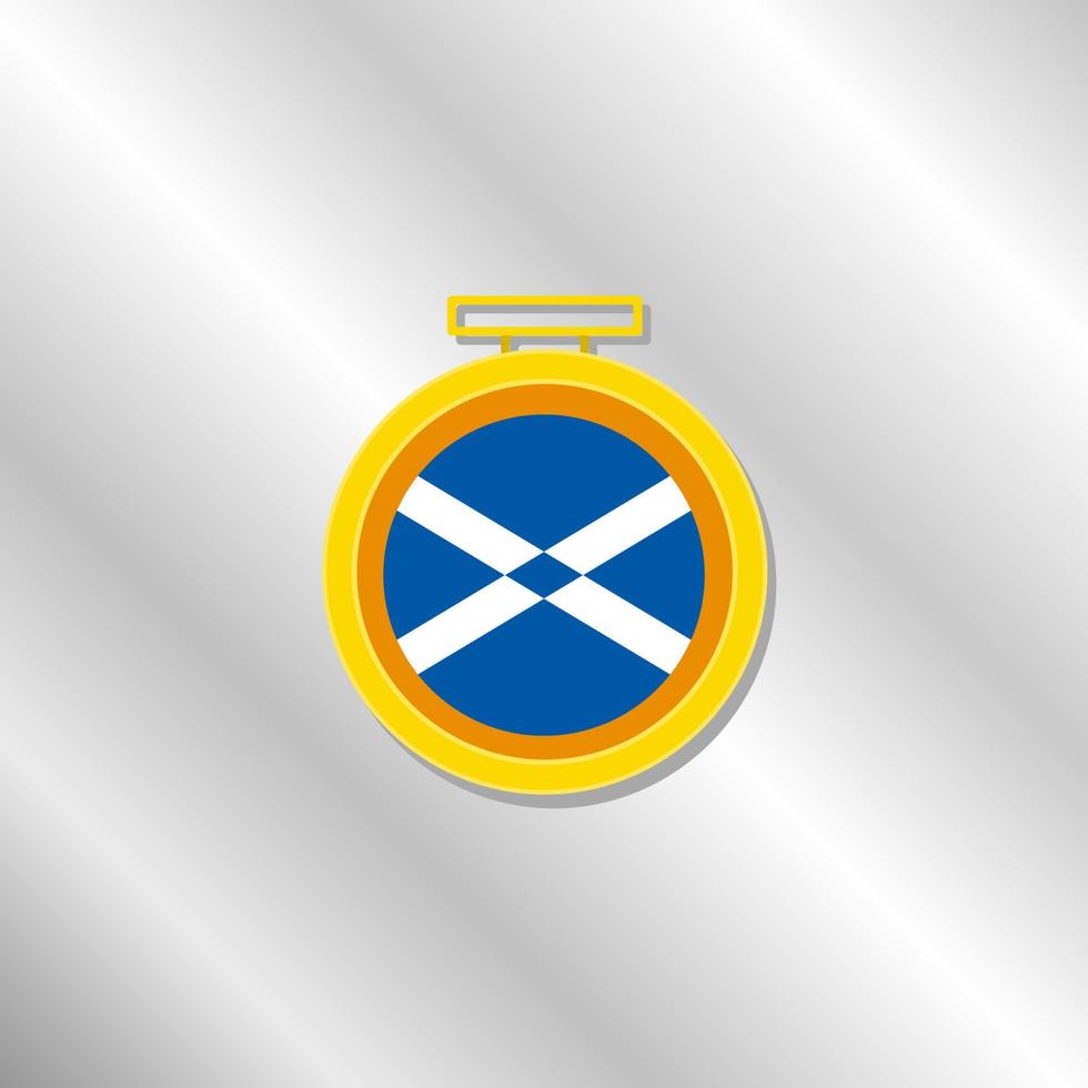 illustration du modèle de drapeau ecosse vecteur