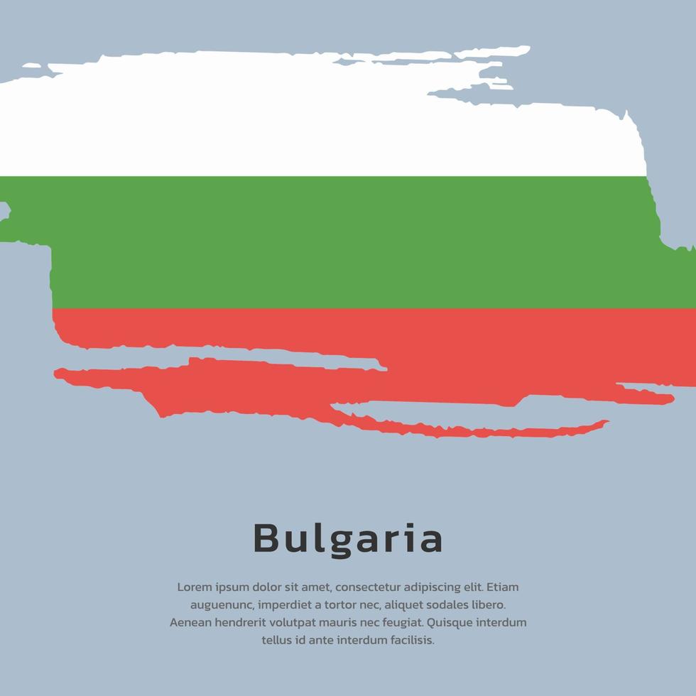 illustration du modèle de drapeau de la bulgarie vecteur