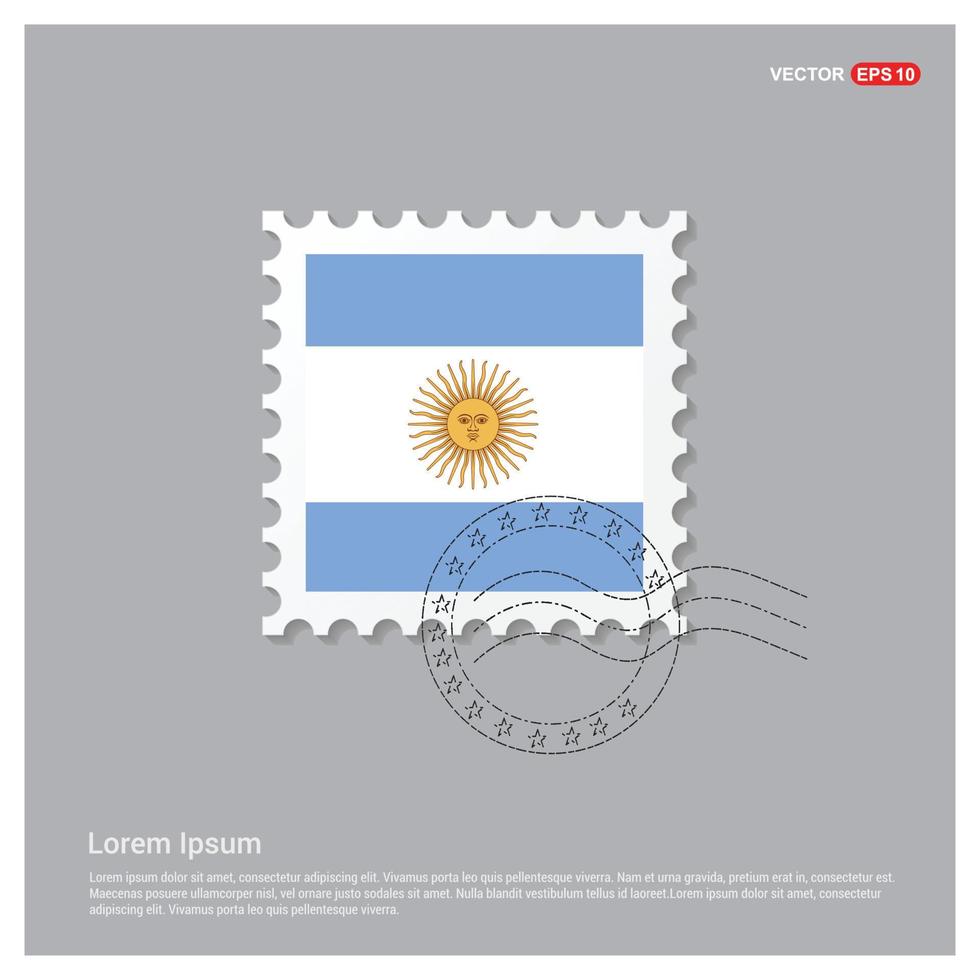 vecteur de conception du drapeau argentin