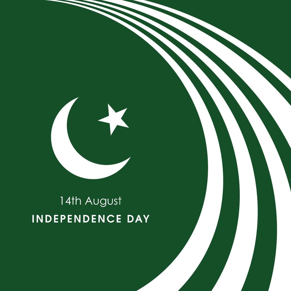 vecteur de conception de la fête de l'indépendance du pakistan