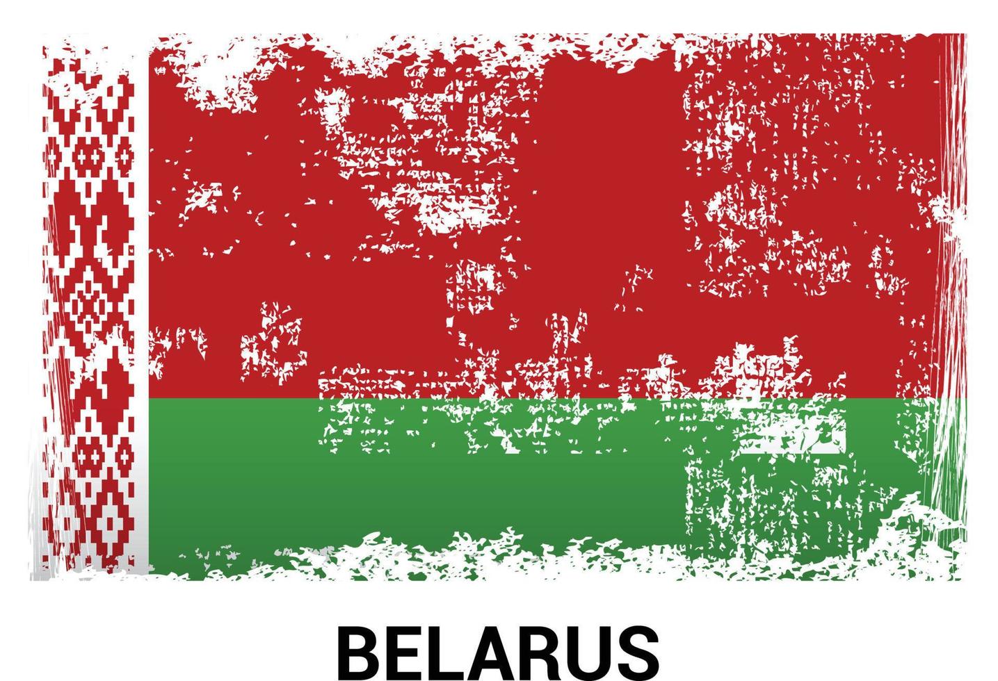 vecteur de conception du drapeau de la biélorussie