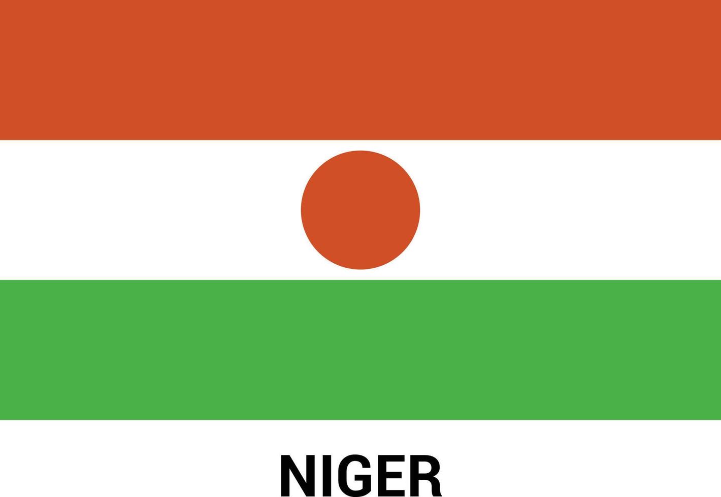 vecteur de conception de drapeaux nigérians