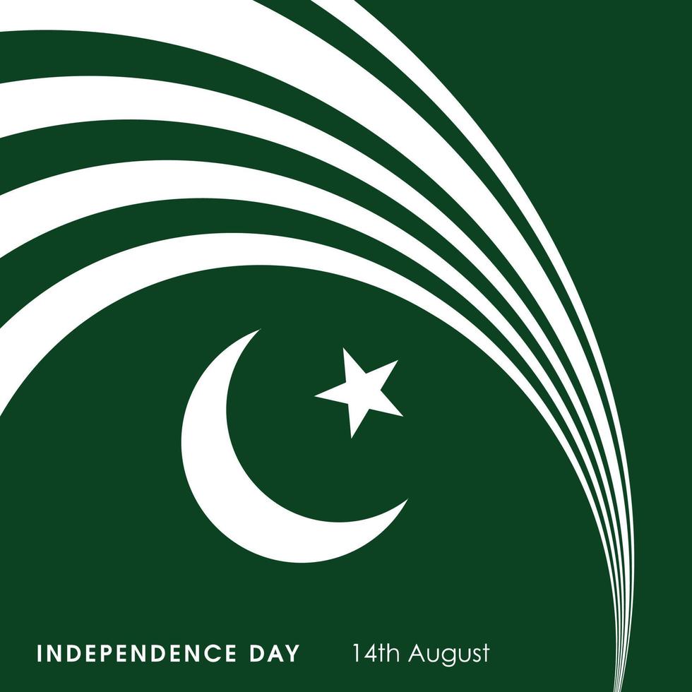 vecteur de conception de la fête de l'indépendance du pakistan