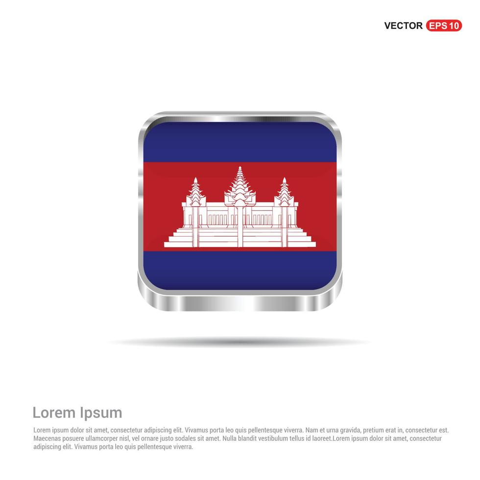 vecteur de conception du drapeau du cambodge