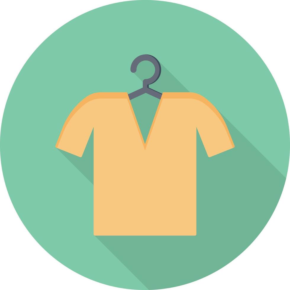 illustration vectorielle de cintre de chemise sur un fond. symboles de qualité premium. icônes vectorielles pour le concept et la conception graphique. vecteur