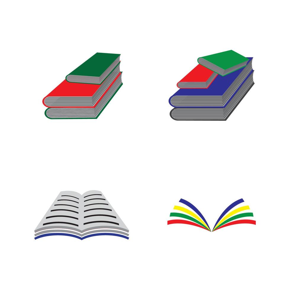 vecteur de logo de livre