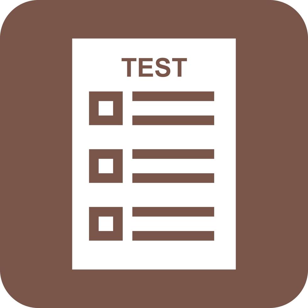 icône de fond rond glyphe de test en ligne vecteur