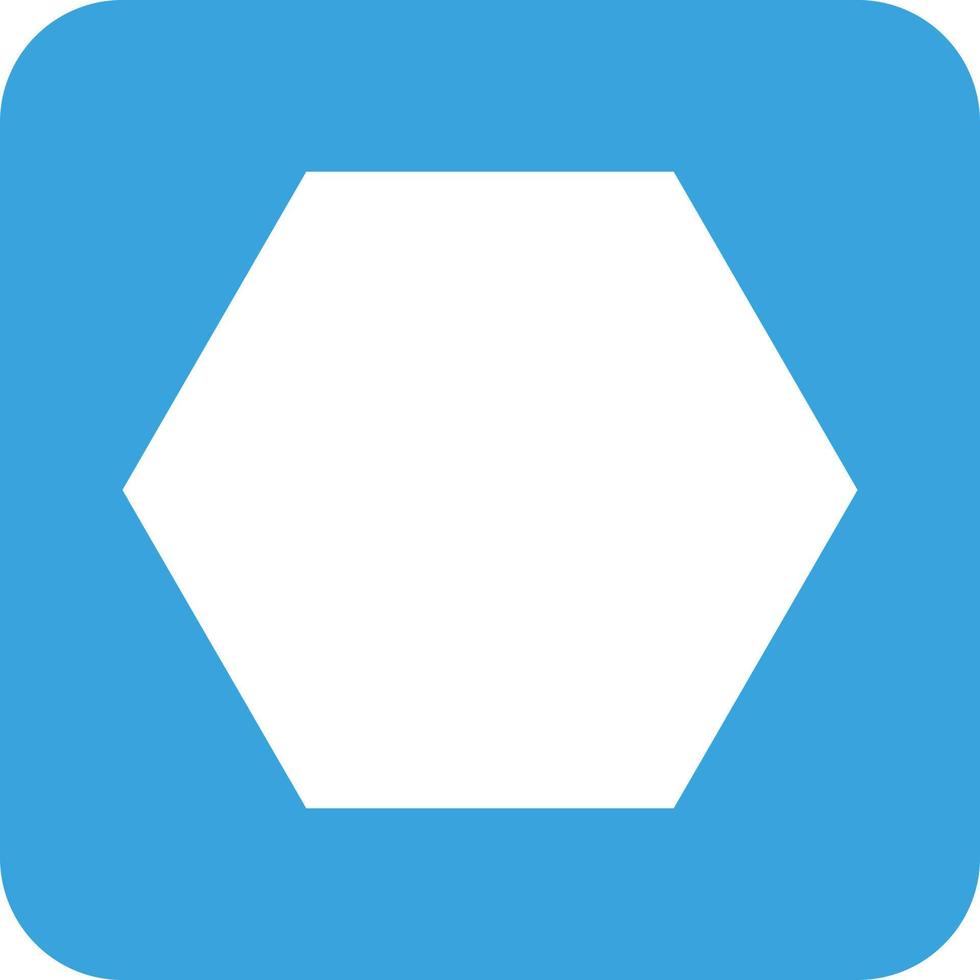 icône de fond rond glyphe hexagonal vecteur