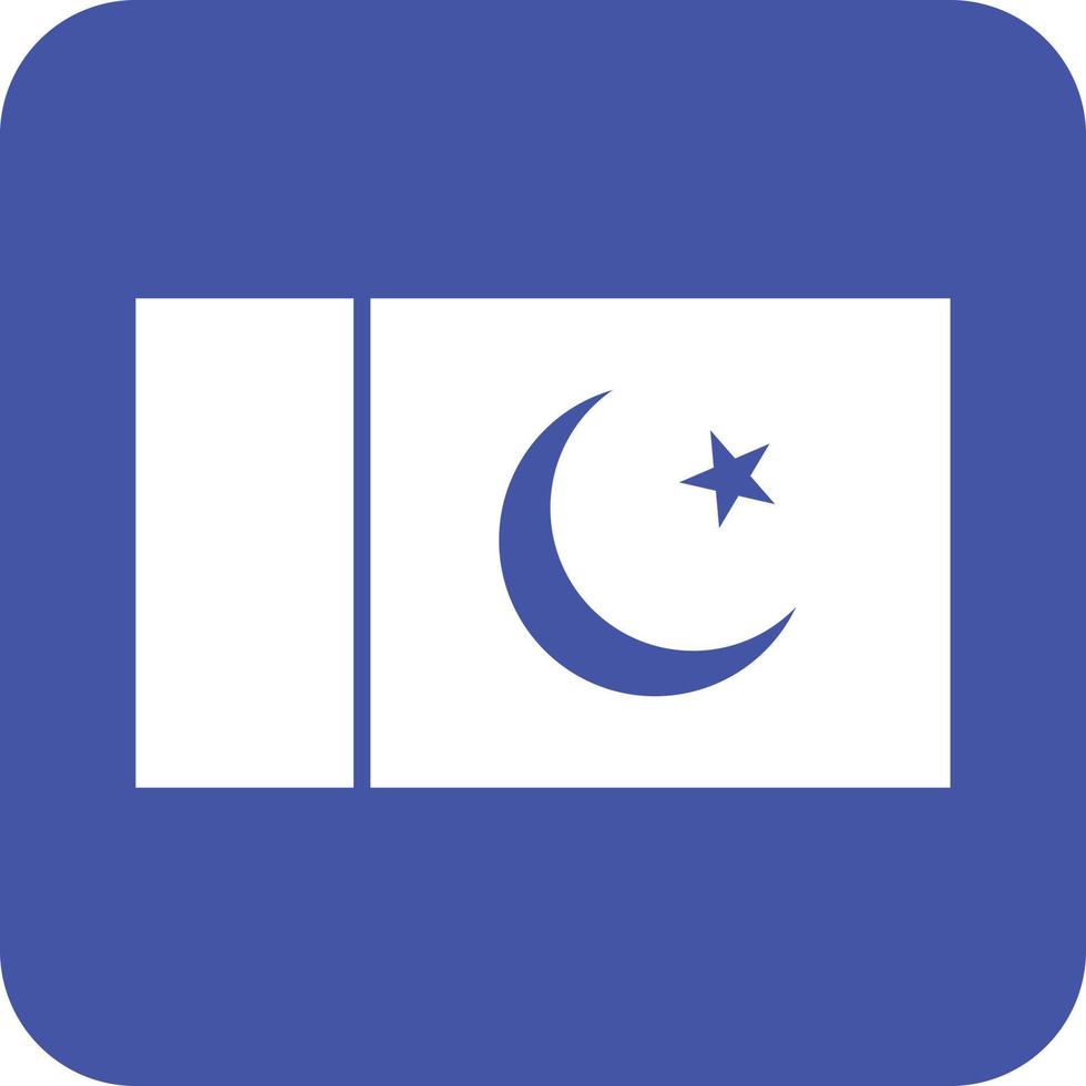 icône de fond rond glyphe pakistan vecteur