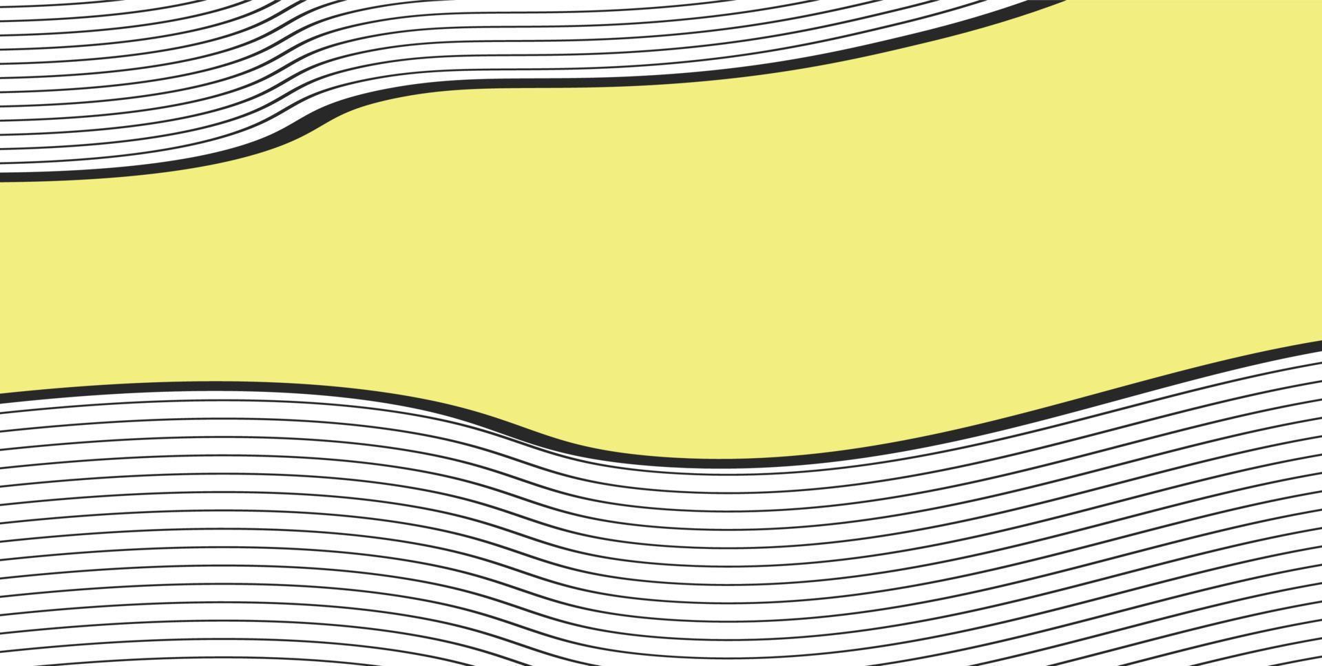 bannière de fond abstrait ligne de contour minimaliste vecteur