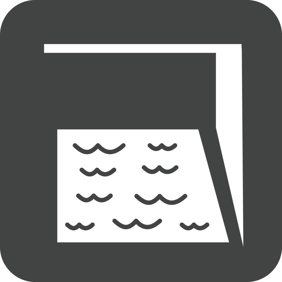 icône de fond rond glyphe de piscine vecteur