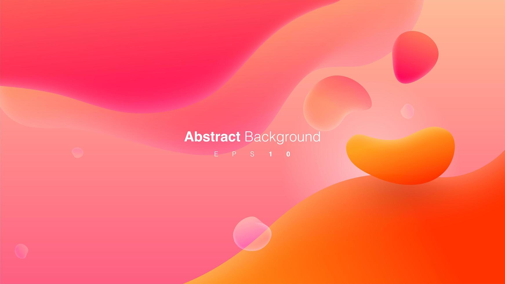 composition de formes fluides abstraites roses et orange vecteur