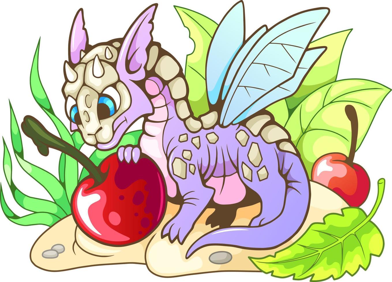 mignon petit dragon vecteur