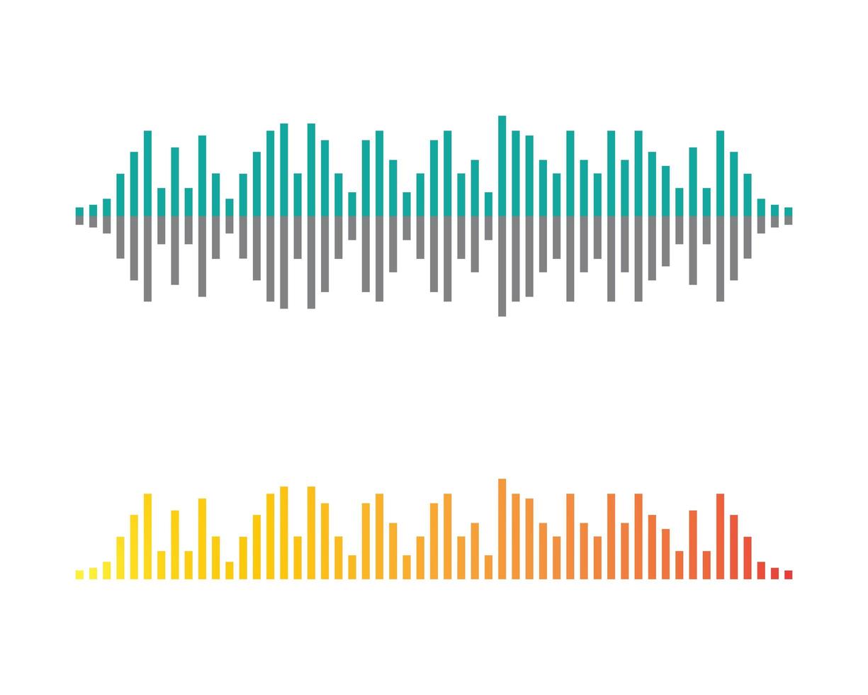 images de logo couleur onde sonore vecteur