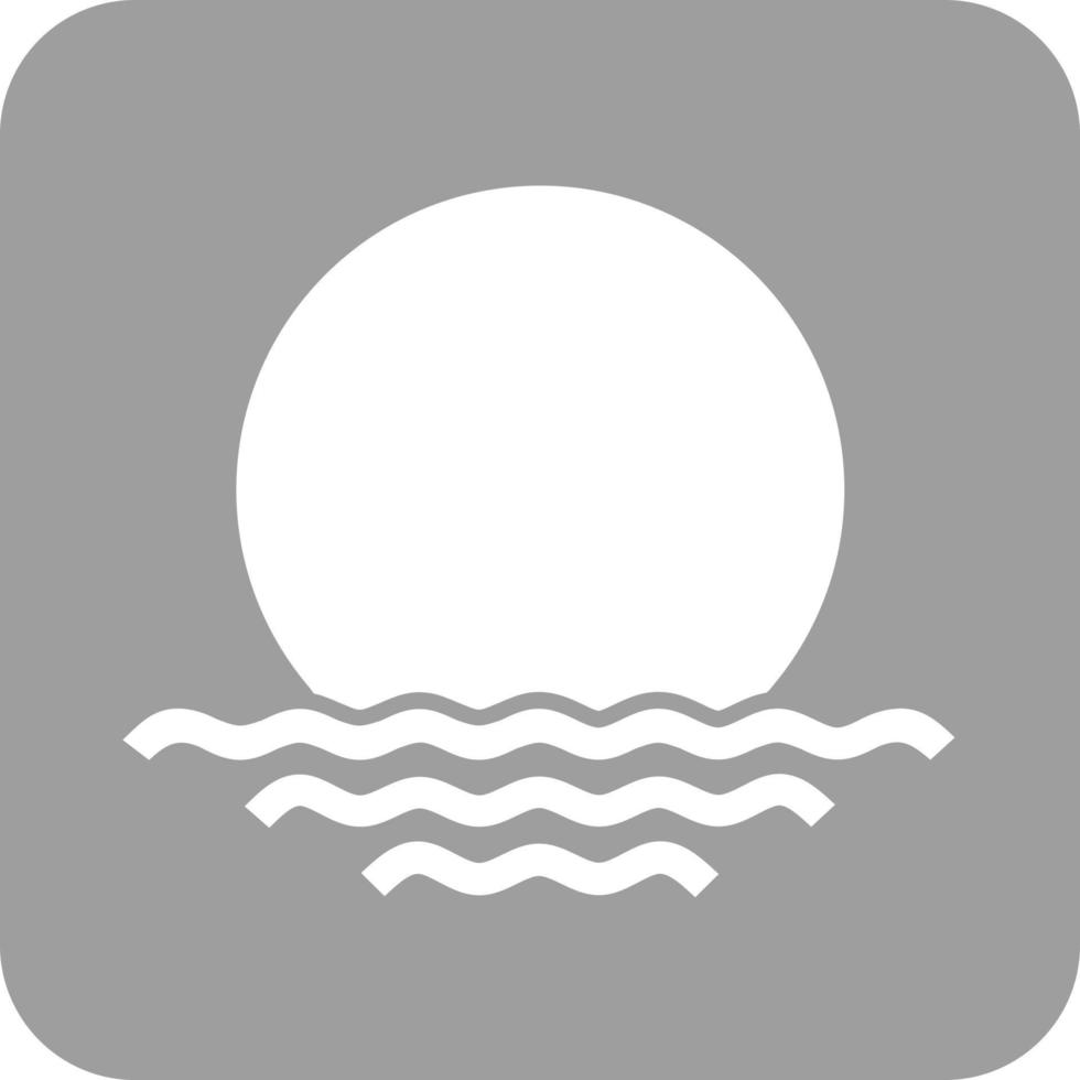 icône de fond rond glyphe coucher de soleil vecteur