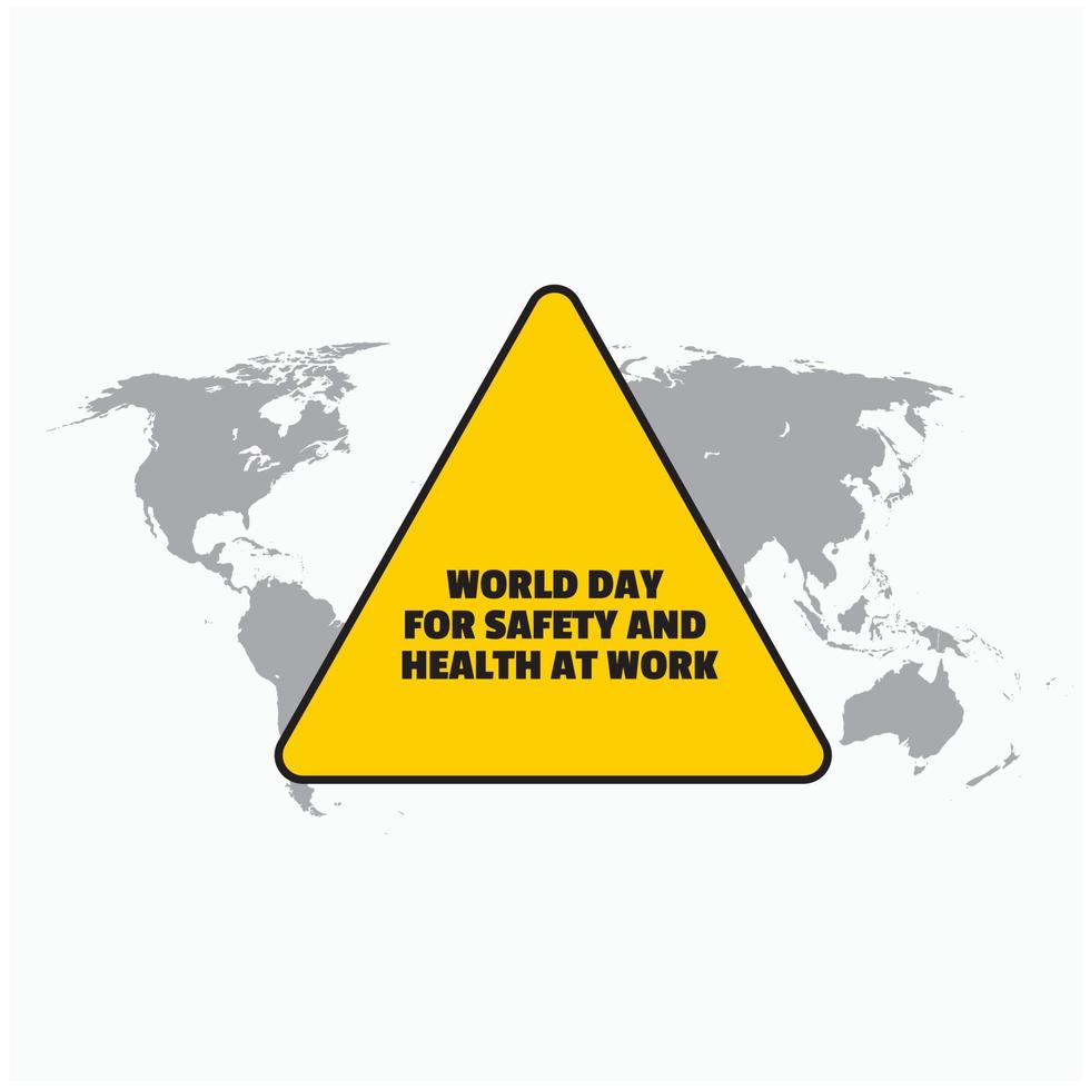 journée mondiale de la sécurité et de la santé au travail vecteur