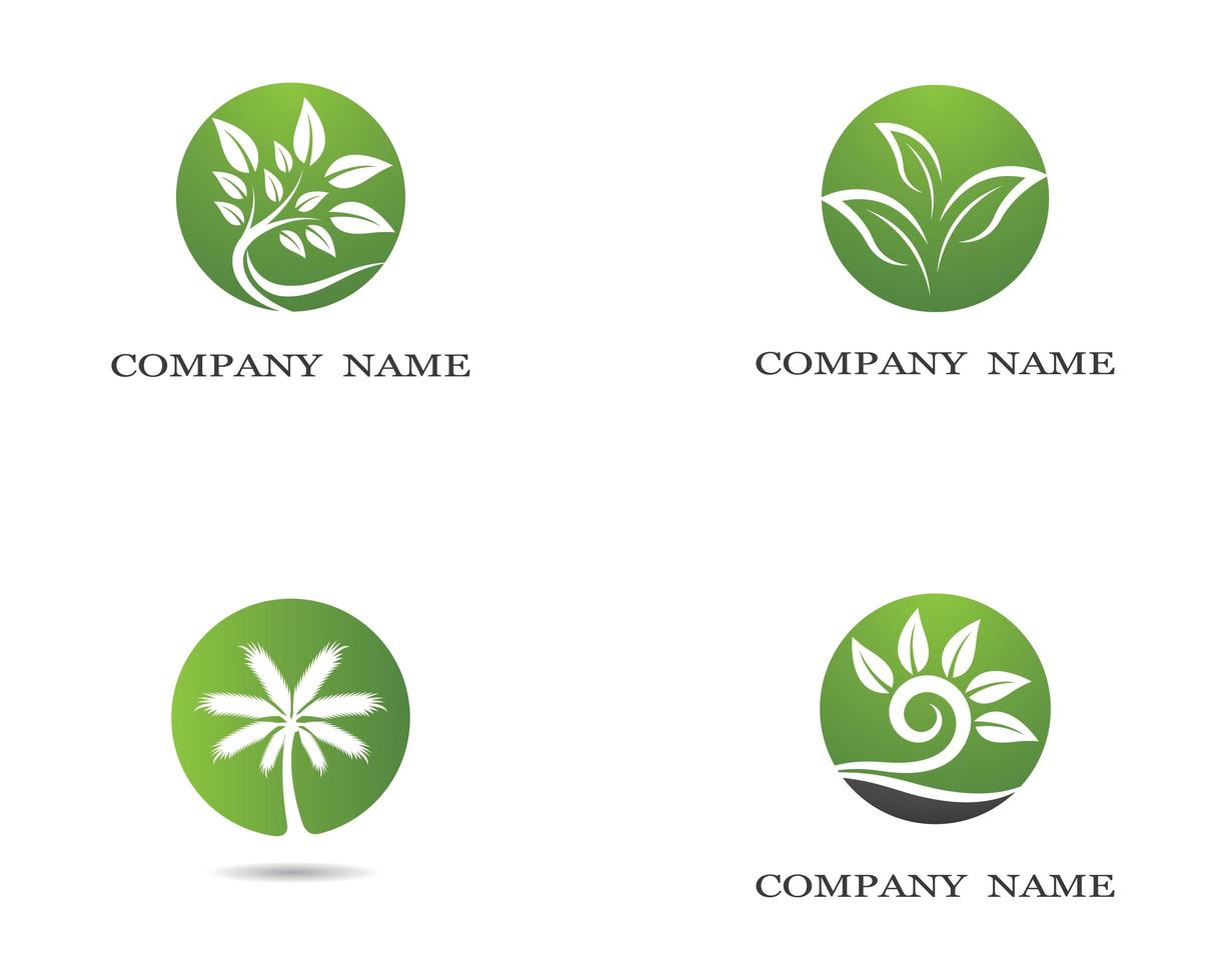 création de logo écologie vecteur