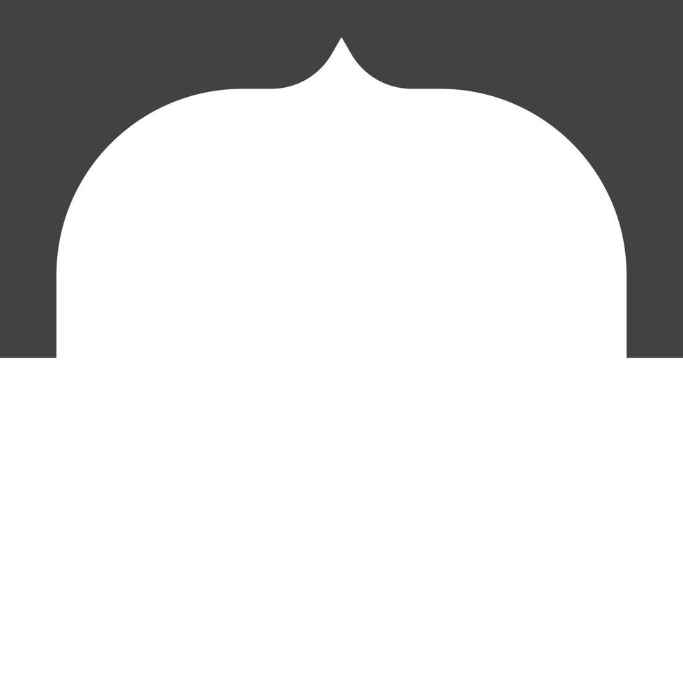 icône de vecteur de fenêtre de mosquée