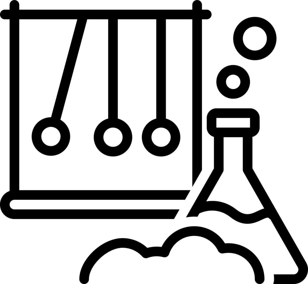 icône de ligne pour scientifique vecteur