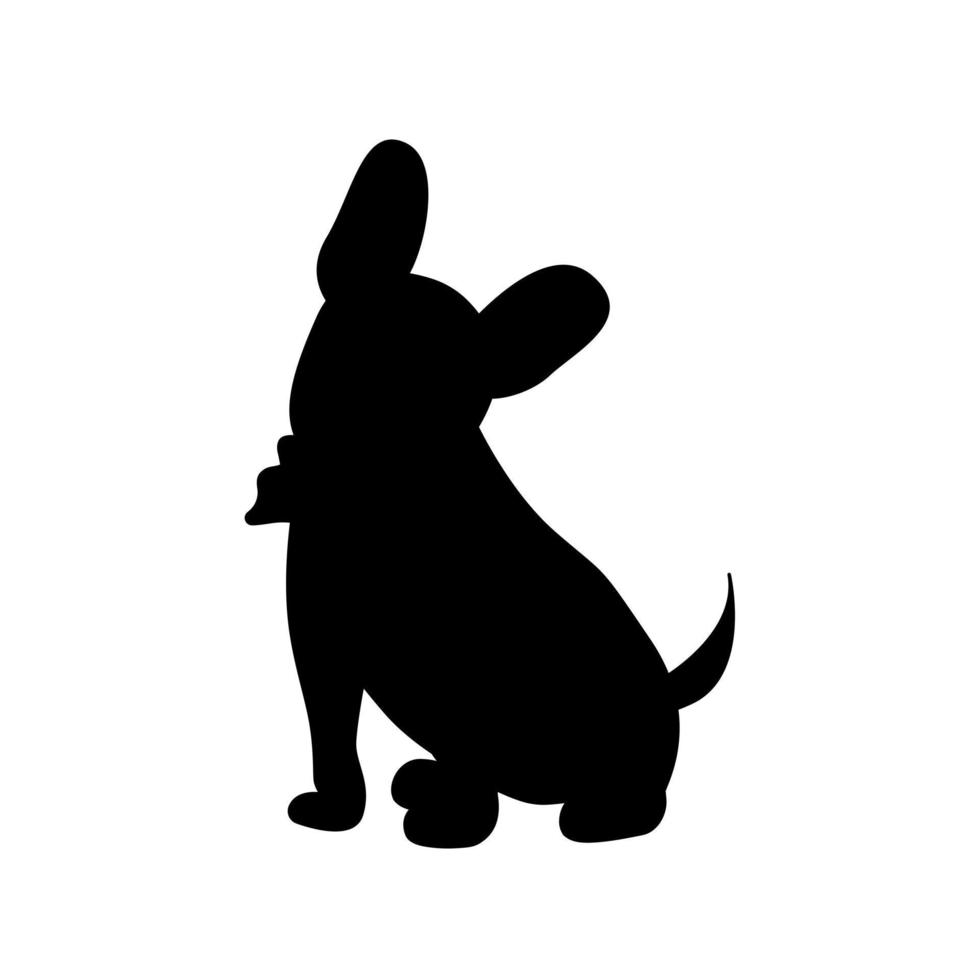 silhouette d'un chien vecteur