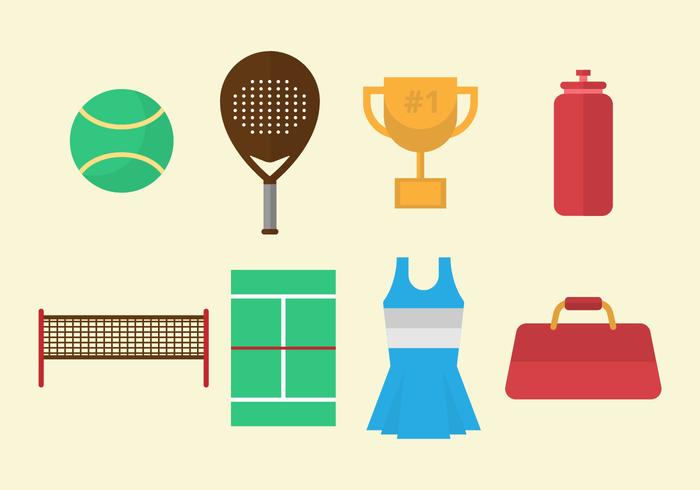 Icônes gratuites de vecteur Padel