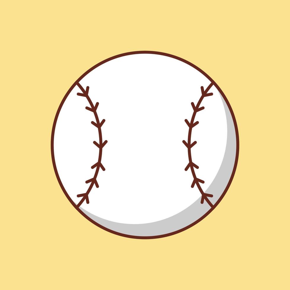 illustration vectorielle de baseball sur fond.symboles de qualité premium.icônes vectorielles pour le concept et la conception graphique. vecteur