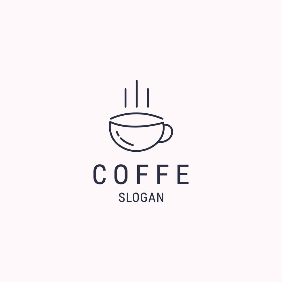 café logo icône modèle de conception illustration vectorielle vecteur