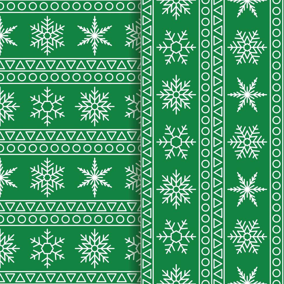 tricot dessiné à la main joyeux noël ou modèle de conception de flocon de neige sans couture de noël. texture d'hiver festive. vecteur