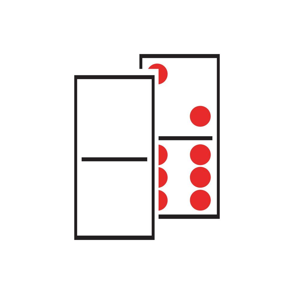logo des jeux de dominos vecteur