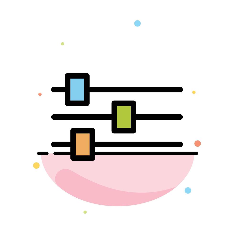 modèle d'icône de couleur plate abstraite de l'outil d'édition de conception vecteur