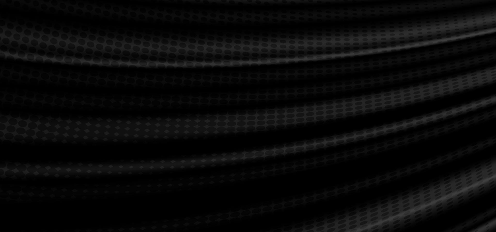 espace de motif de ligne noire dégradé abstrait avec illustration de décoration en demi-teinte. avec ton noir et fond de conception de couleurs grises. vecteur