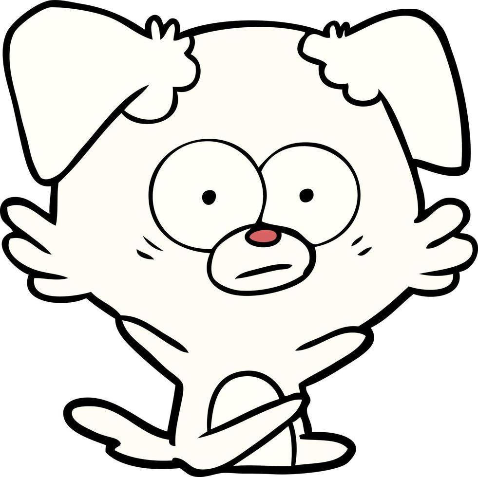 personnage de chien de vecteur dans le style de dessin animé