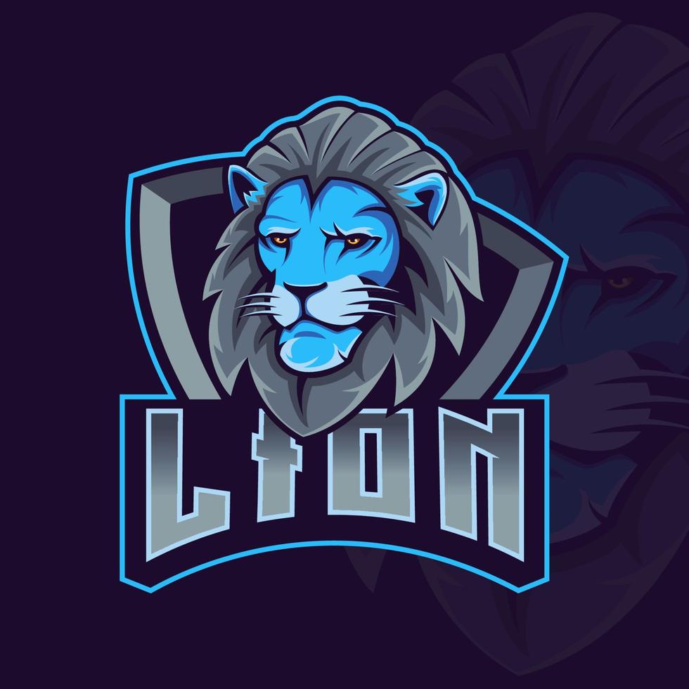 meilleure conception de logo de mascotte de lion bonne utilisation pour l'insigne d'emblème d'identité de symbole et plus. vecteur