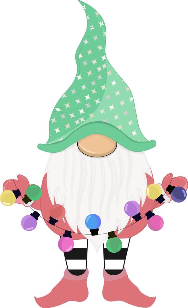 gnomes de noël clipart vecteur