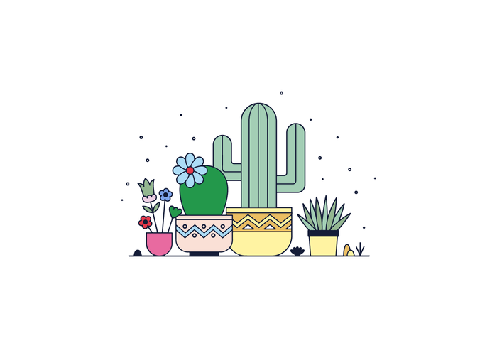 Vecteur libre de cactus