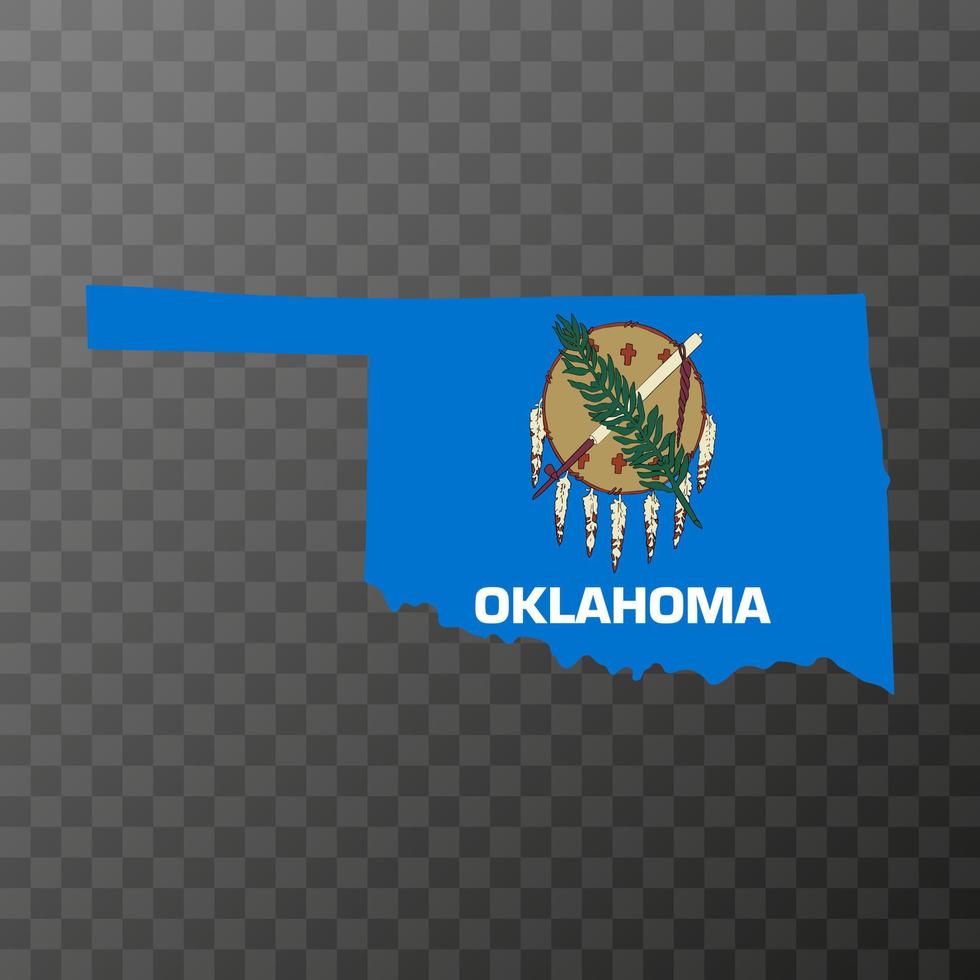 drapeau de l'état de l'oklahoma. illustration vectorielle. vecteur